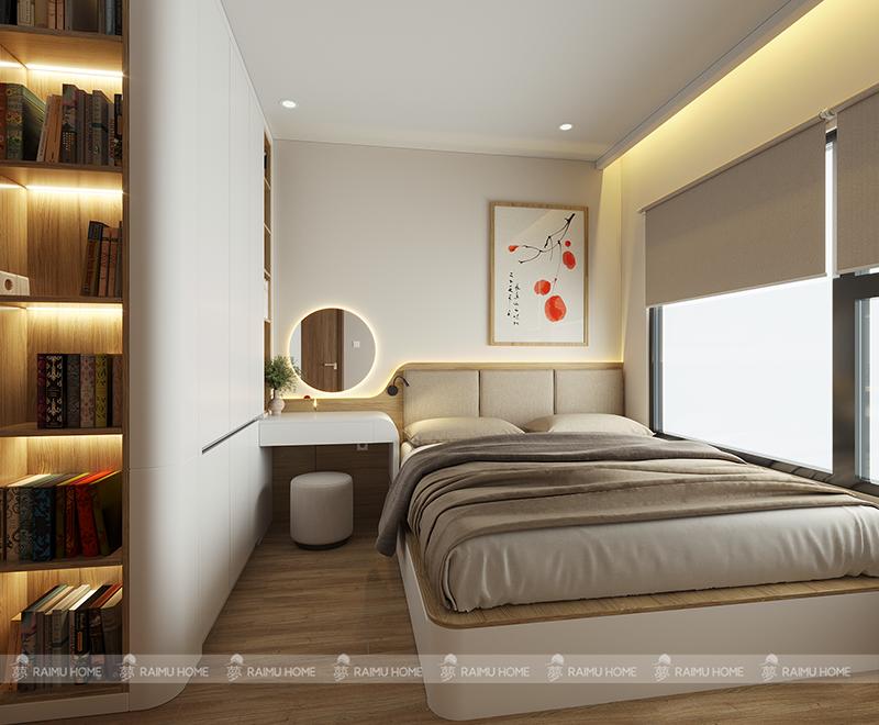 Thiết kế nội thất phòng ngủ phong cách Nhật Bản hiện đại